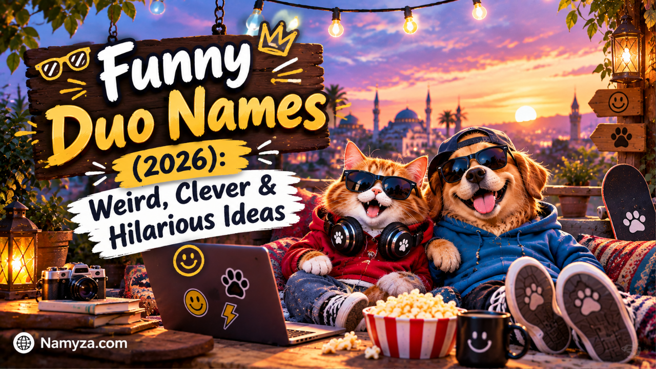 370+ Funny Duo Names (2026): Weird, Clever & Hilarious Ideas