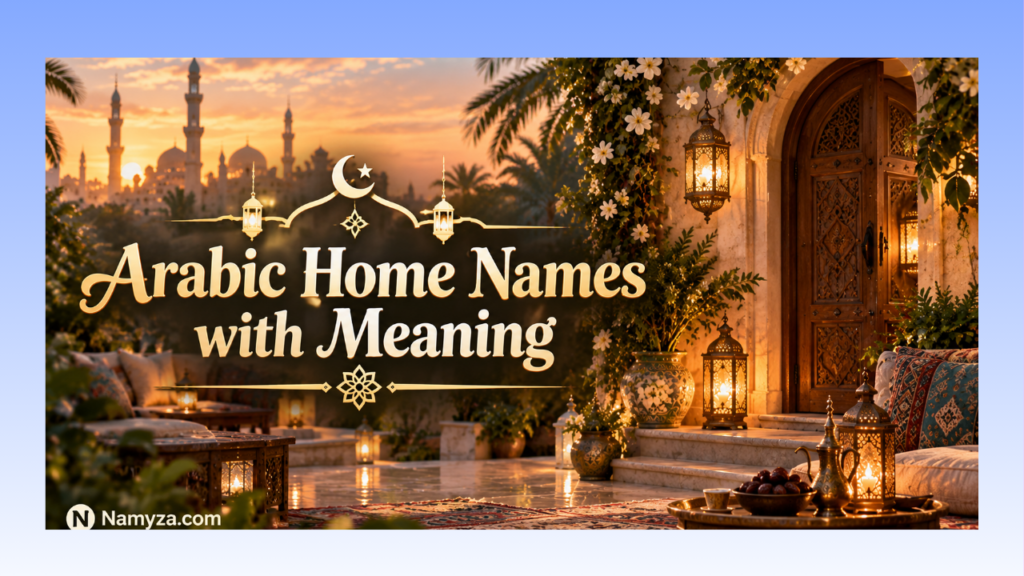 Arabic Home Names with Meaning