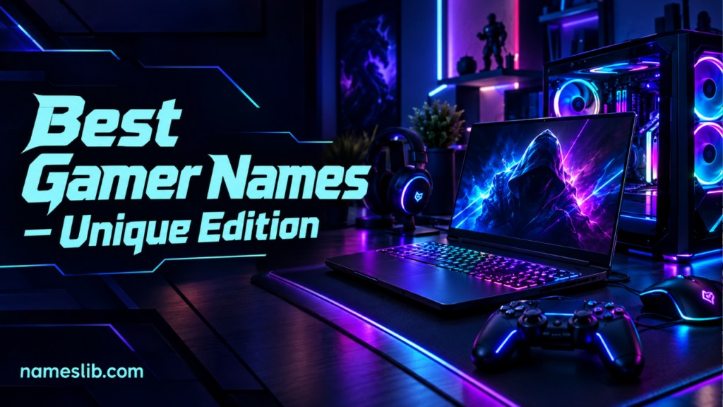 Best Gamer Names – Unique Edition