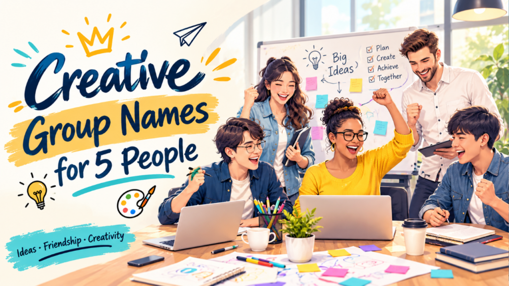 Creative group names for 5 people
