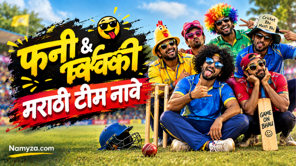 Funny & Quirky Marathi Team Names