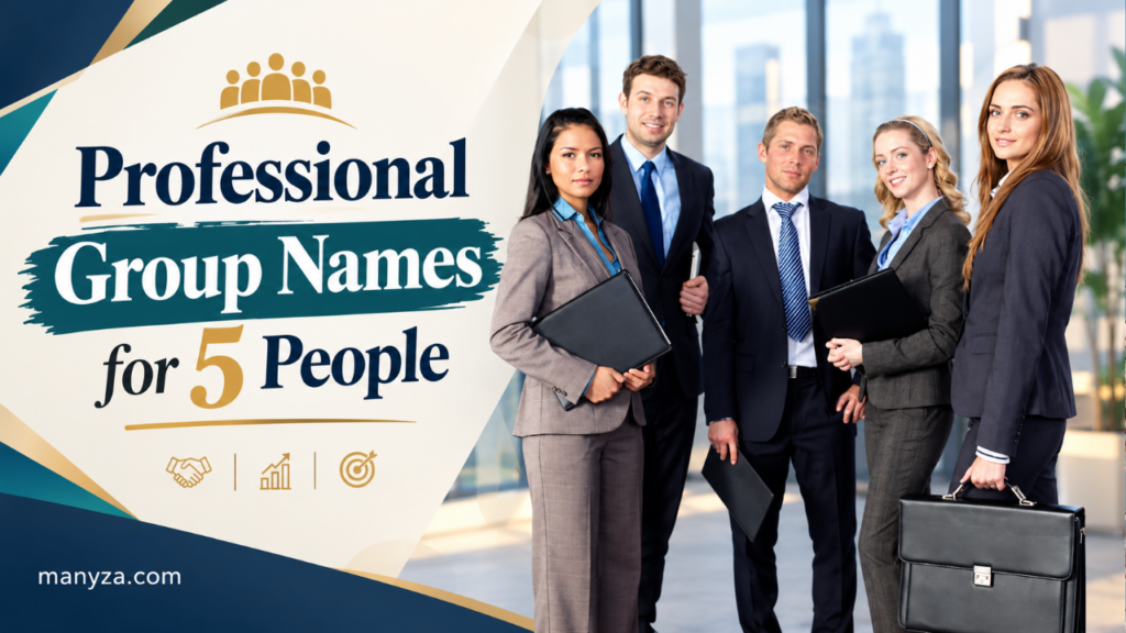 Professional group names for 5 people
