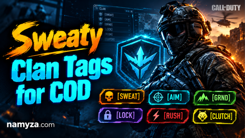Sweaty Clan Tags for COD