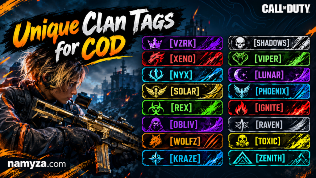 Unique Clan Tags for COD