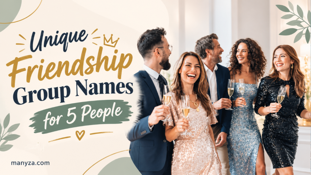 Unique friendship group names for 5 people